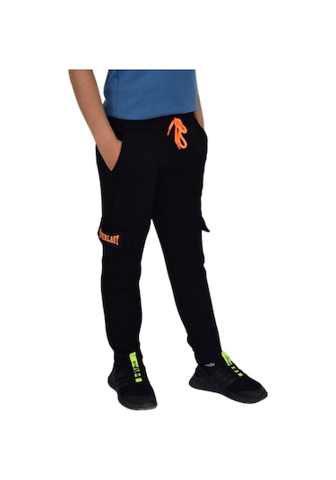 Erkek Çocuk Çift Kargo Cepli Eşofman Altı Bgl-st04631 Siyah