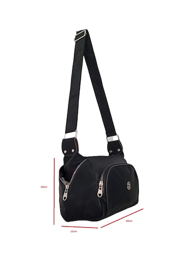Mygeppetobag Suni Deri Bayan Çapraz Çanta -omuz Çantası Siyah