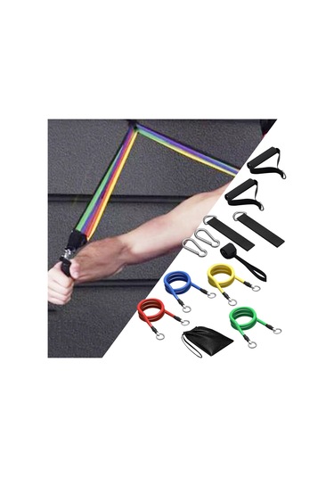 Suntek Direnç Bantları Seti Egzersiz Aletleri Ve Taşıma Renkli