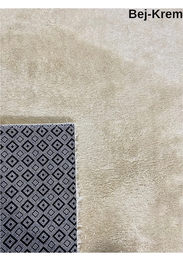 KREM Kaymaz Taban Peluş Post Yolluk Koridor Antre Mutfak Yatak Odası Kesme Halı