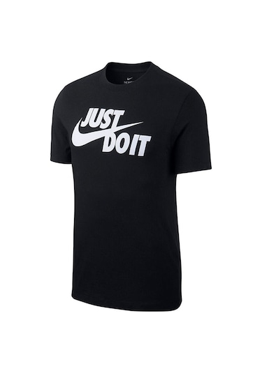 Nike M Nsw Tee Just Do It Swoosh Erkek Siyah T-Shirt - Ar5006-011