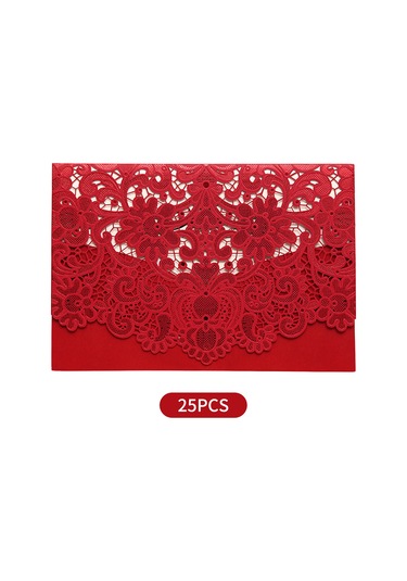 25 Adet Delikli Düğün Davetiyesi Kartları Zarf İle Düğün Gelin Duşu Nişan Tebrik Kartı Yıldönümü Sevgililer Günü Doğum Günü Hediyesi İçin Onun Anne Eşi Sevgilileri Standart