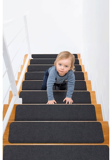 Halifleks Yapışkan Tabanlı Merdiven Basamak Paspası Rip Halı Kaymaz Tabanlı / Adet Olarak Satılır Null