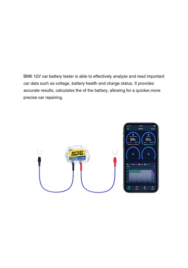 Padalink Araç Bt Akü Monitörü - Gerçek Zamanlı Sıcaklık, Voltaj, Sağlık, Şarj Durumu Takibi Ve Anormal Uyarı - 7 Dil Seçeneği