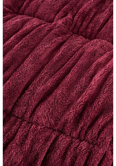 Battal Wellsoft Yorgan Çift Taraflı Yastık Kılıflı 215x235 Cm Bordo