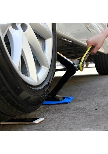 Oto Cırcır Kollu Kriko Araç Krikosu 1.5 Ton Makas Tip Cırcırlı Aras