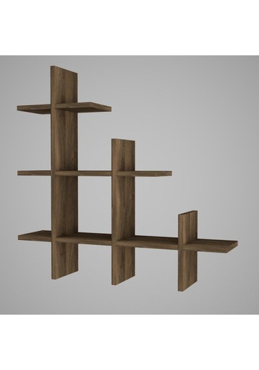 Dekorister Juke Duvar Rafı Ceviz