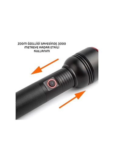 Wison 20w Şarjlı Metal El Feneri Ws-5572 Bakır