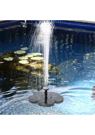 Cbtx Güneş Enerjisi Minyatür Çeşmesi Açık Püskürtme Fırçasız Su Pompası Dprinkler Siyah