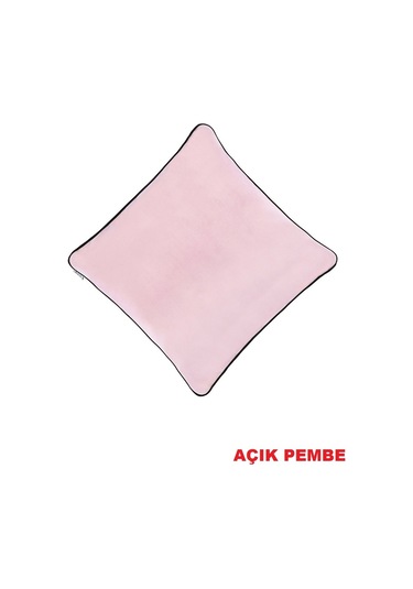 Yaratıcı Tasarım Kadife Kumaşa Biyeli Yastık Kırlent Kılıfı