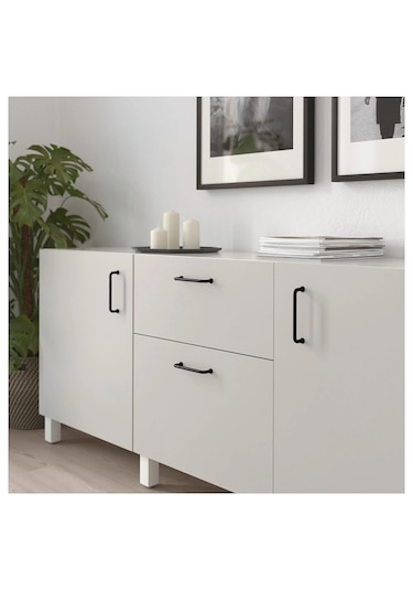 Ikea Bagganäs Kulp 143 Mm, 2 Adet Siyah