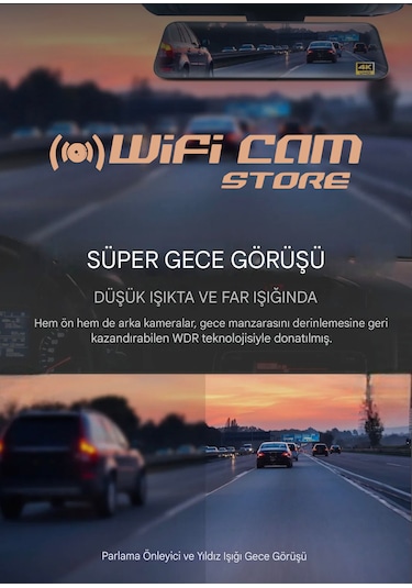 4k Yüksek Kalite Ayna Araç Kamerası
