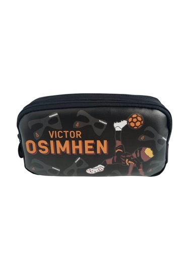 Galatasaray Orjinal Lisanslı Vıctor Osımhen Kalem Çantası-kurusu-kalemlik 25589 Siyah