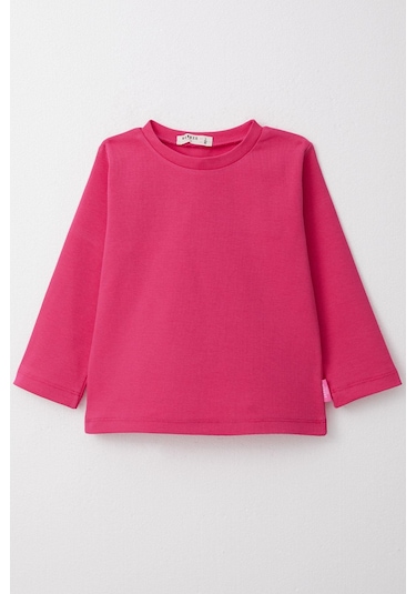 Breeze Kız Çocuk Uzun Kollu Tişört Basic 1-4 Yaş, Fuşya Fusya