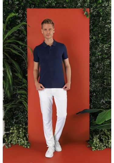 Ts 845 Lacivert Spor T-shirt Lacivert