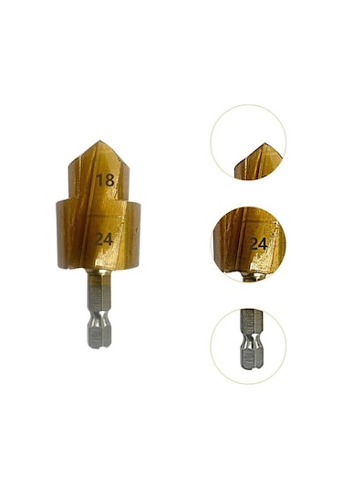 Danrimaoyi Ppr Kaldırma Kademeli Matkap Çok Amaçlı Sağlam 25mm