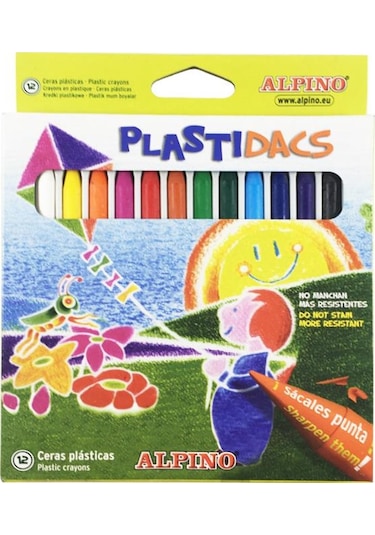 Alpino Plastidacs 12 Renk Mum Boya Kalemi