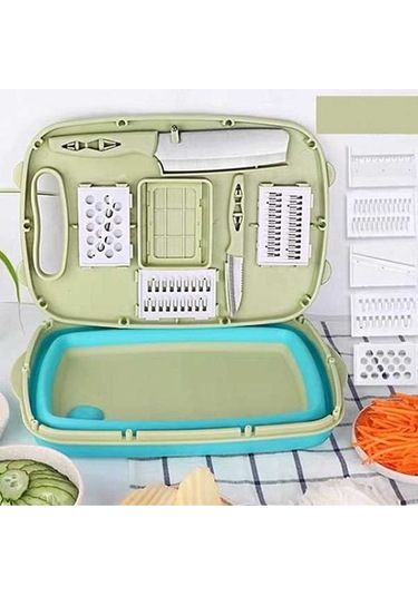 Dancemonkey 9'u 1 Arada Ev Katlanır Kesme Tahtası Yeşil, Pratik Tasarım Yeşil