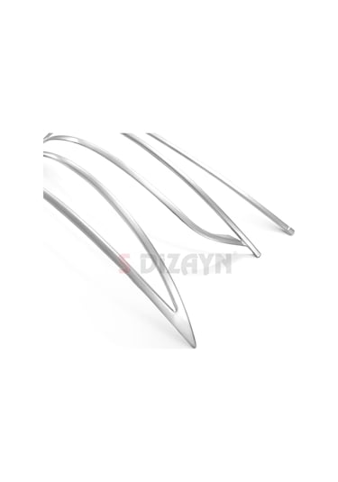 S-dizayn Fiat Egea Sd Krom Arka Tampon Difüzör Çıtası 3 Prç. 2015 Üzeri Mat Krom A+ Kalite