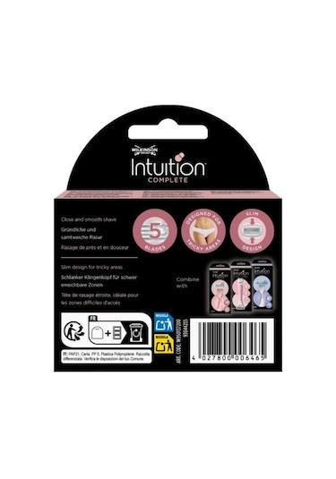 Wilkinson Sword Intuition Complete Kadın Tıraş Bıçağı Kartuşu 5 Bıçaklı 3 Yedek Kartuş
