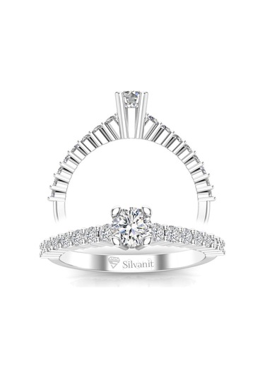 0,60 Karat G Renk Uluslararası Sertifikalı Pırlanta Tektaş Yüzük (464657307)