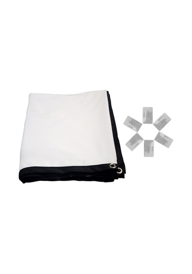 Geeroyoo Taşınabilir Açık Hava Hd Projektör Perdesi 84-150 İnç 16:9 Kalın Poliester Ev & Bahçe Sineması 1.86x1.05m Jzr-gy