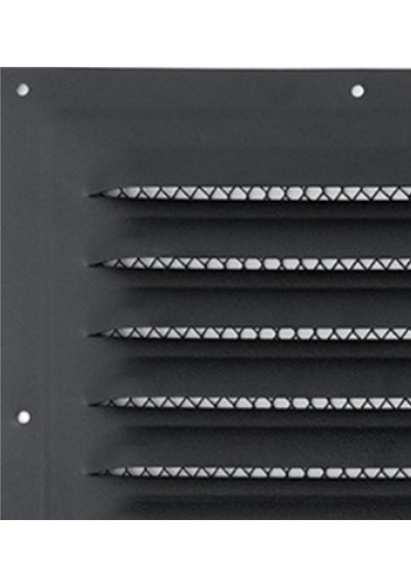 Suntek Metal Havalandırma Kapağı Yoğun Izgara 25cmx25cm-siyah