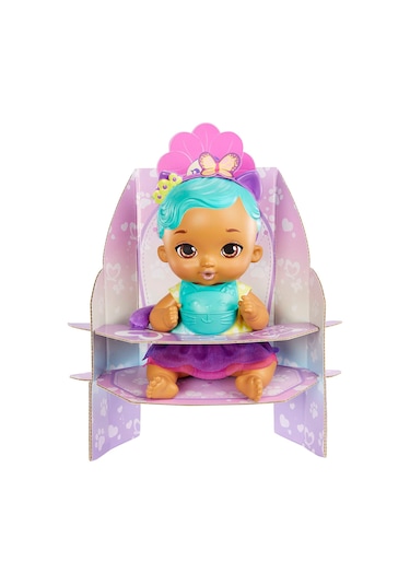 HHL22 Yavru Kedi Bebeğimin Bakım Zamanı -  Mavi Saçlı Bebek My Ga