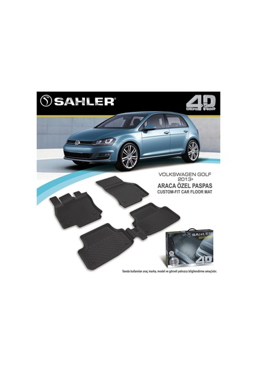 Sahler Volkswagen Golf 7 Golf 7.5 2013-2020 4.5D Havuzlu Paspas