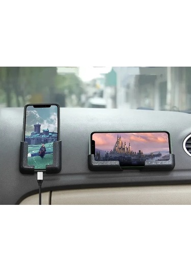 Honmex Araç Ve Ev Kullanıma Uygun Evrensel Tutucu, Dikey-yatay Sabitleme, Telefon-bilgisayar Kart Uyumlu Yapışkanlı Tutucu