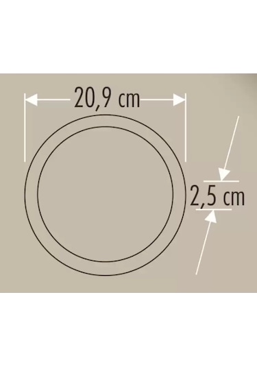 Cata 18w Yuvarlak Sıva Üstü Led Panel 6500k Beyaz Kasa