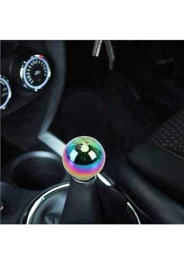 Wondernest Evrensel Araba Vites Topuzu - 5 Hız Manuel/otomatik Şanzıman, Renkli Vites Kolu Modifiye Std