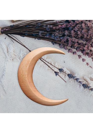 Suntek Saç Çatalı Ahşap Hafif Tarak Kız Çocuk Kahverengi Kahverengi