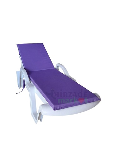 Mirzademarket Şezlong Minderi Standart Su Geçirmez Malzeme-Mor