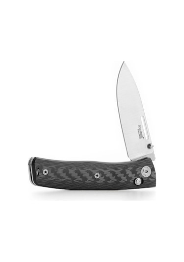 Lionsteel Nini - Carbon Fiber - Full Handle Kamp Çakı Siyah
