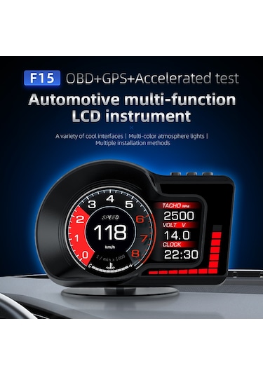 F15 Hud Obd Gelişmiş Fonksiyonlu Araç Veri Ekranı Head Up Display