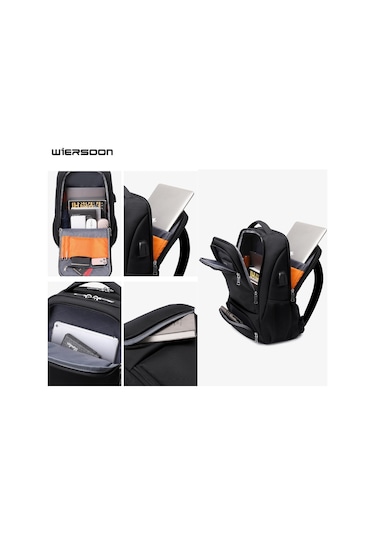 Wiersoon W23091 Şarj Portlu Büyük Kapasiteli Laptop Sırt Çantası