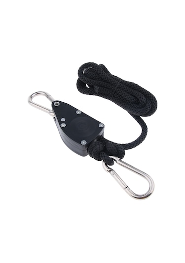 Homyl Guy Hattı Koşucu Kamp Çadır Tente Halat Kasnak L Siyah