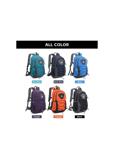 Weikani Açık Havada Yürüyüş Sırt Çantası 20l Su Geçirmez Kamp Koyu Mavi Diğer Çok Renkli