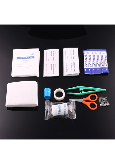 Sones Çantalı 2 Adet Taşınabilir İlk Yardım Çantası, Dezenfektan Pedleri, Gazlı Bezler, Makas, Yara Bandı Ve Cımbız Dahil, Rastgele Renk Teslimatı