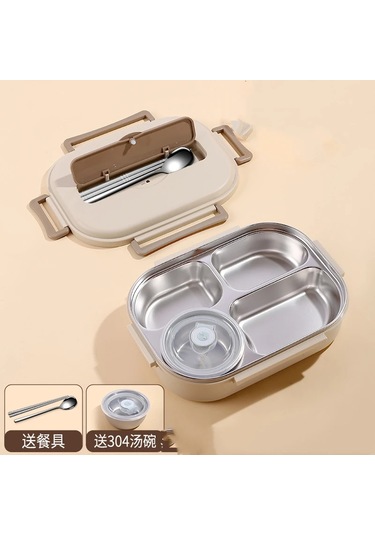 Öğrenci Taşınabilir Yalıtımlı Yemek Kutusu 1500ml A Gri