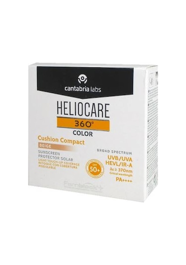 Heliocare 360 Color Cushion Kompakt Fondöten Spf50+ Bej 15G