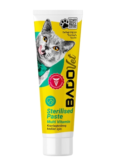 Bado Sterilised Paste Kısırlaştırılmış Kediler İçin Multi Vitamin Paste 100 Ml