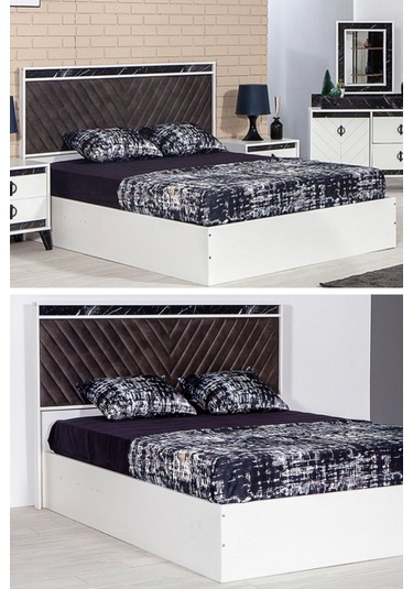 Beyaz Avrupa 150x200 Çift Kişilik Yatak Seti - Yatak / Baza / Başlık