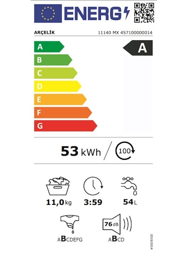 Arçelik 11140 MX 11 Kg Çamaşır Makinesi