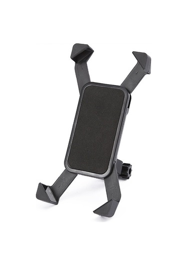 Yuntech01 Bisiklet Telefon Tutucu 4 Pençe 360 Derece Döner Abs Dayanıklı Motosiklet Elektrikli Araçlar İçin Evrensel Telefon Sabitleyici Siyah