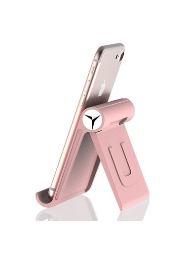 Joyhub Cep Telefonu Tablet Tutucu Başucu Masaüstü Evrensel Çok Fonksiyonlu Taşınabilir Sevimli Tutucu Açık Pembe Var Direksiyon