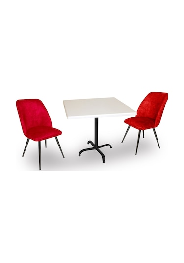 Beymobilya Bahçe Ve Balkon Masa Takımı Indigo Werzalit Kare - Nilüfer 2Li (8 Beyaz