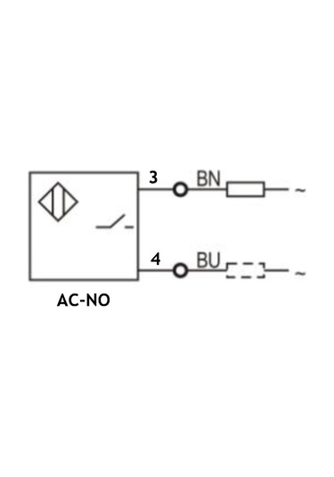 Lanbao Lr12tcf02ato ,m12/2mm Ac-no 2-kablo Endüktif Sensör