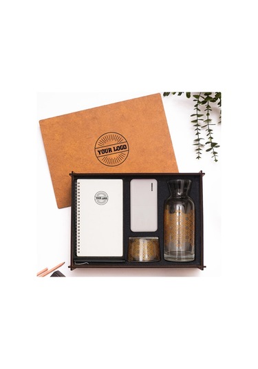 Vıp Ahşap Kutulu Kurumlara Özel Hediye Seti 3626-25